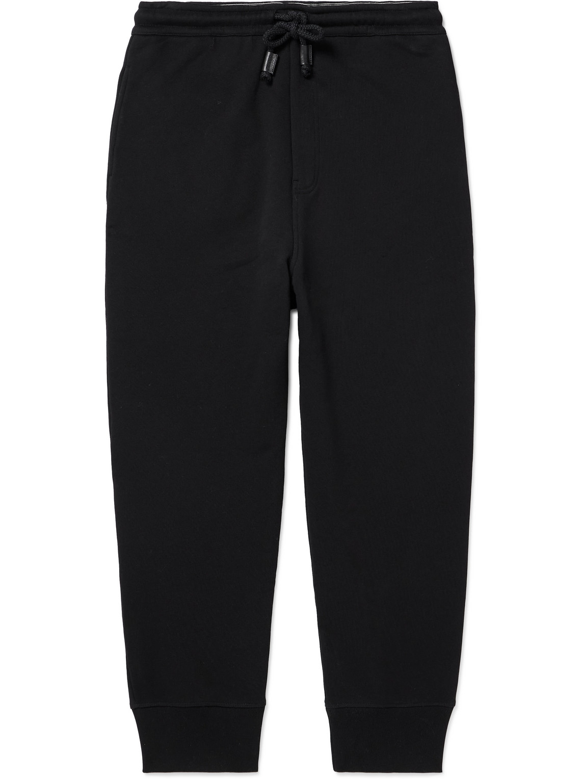 LOEWE - Tapered Cotton-Jersey Sweatpants - Men - Black - XS von LOEWE