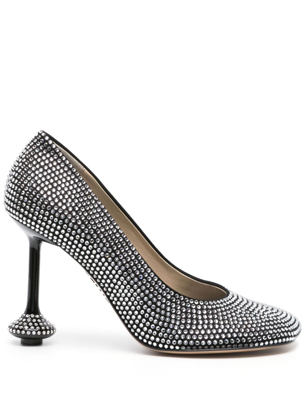 LOEWE Toy Pumps mit Strass 90mm - Schwarz von LOEWE