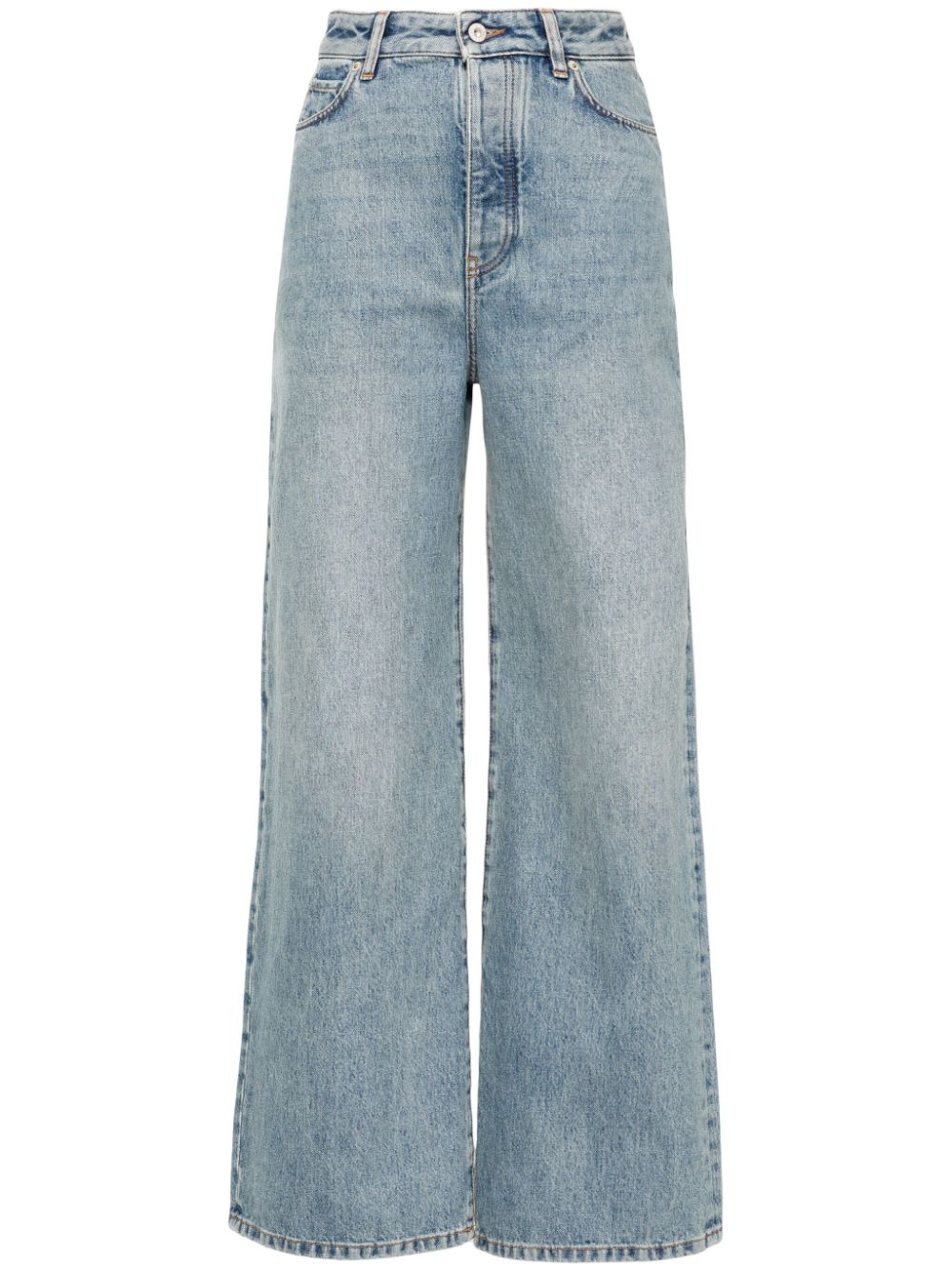LOEWE Weite High-Rise-Jeans - Blau von LOEWE