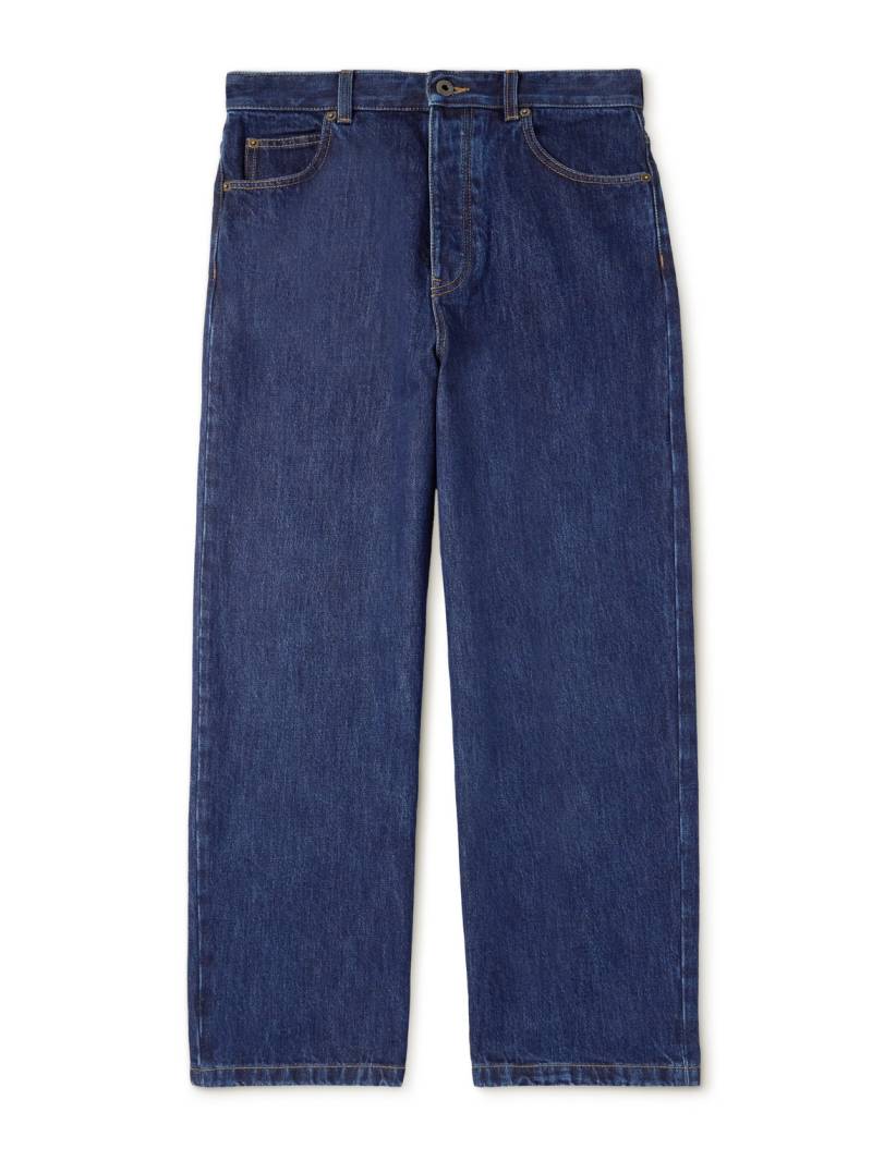 LOEWE - Wide-Leg Logo-Appliquéd Jeans - Men - Blue - IT 56 von LOEWE