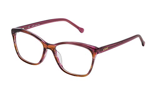 Loewe Unisex-Erwachsene VLWA07M5306DB Brillengestelle, Mehrfarbig (Brown/Pink/Streaked Orange), 55 von LOEWE