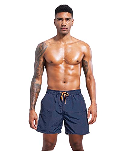 LOFHAS Herren Badeshorts Boardshorts Trainingshose mit Mesh-Futter und Verstellbarem Tunnelzug Kurze Schwimmhose Wassersport Kurze Hose (Schnelltrocknend) von LOFHAS