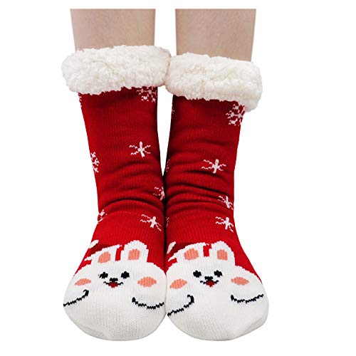 LOFIR Kuschelsocken mit ABS Sohle Damen Stoppersocken Anti-Rutsch Socken Mädchen Thermosocken Dicke Warme Winter Socken Weihnachtssocken, Größe35-41,1 Paar LOFIR Kuschelsocken mit ABS Sohle Damen Stoppersocken Anti-Rutsch Socken Mädchen Thermosocken Dicke Warme Winter Socken Weihnachtssocken, Größe35-41,1 Paar von LOFIR