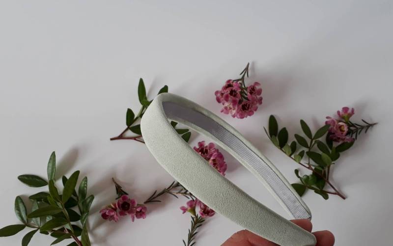 Mint Wildleder Stirnband Blair Waldorf Stil Accessoire Mint Wildleder Stirnband Blair Waldorf Stil Accessoire von LOFbags