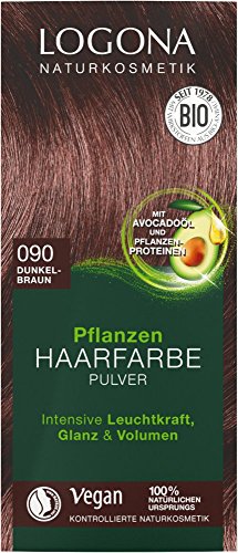 LOGONA 03015 Haarfarbe Braun - Haarfarbe (Braun, Dunkelbraun, normales Haar, pflegend, Frauen, Avocadoöl) von LOGONA Naturkosmetik