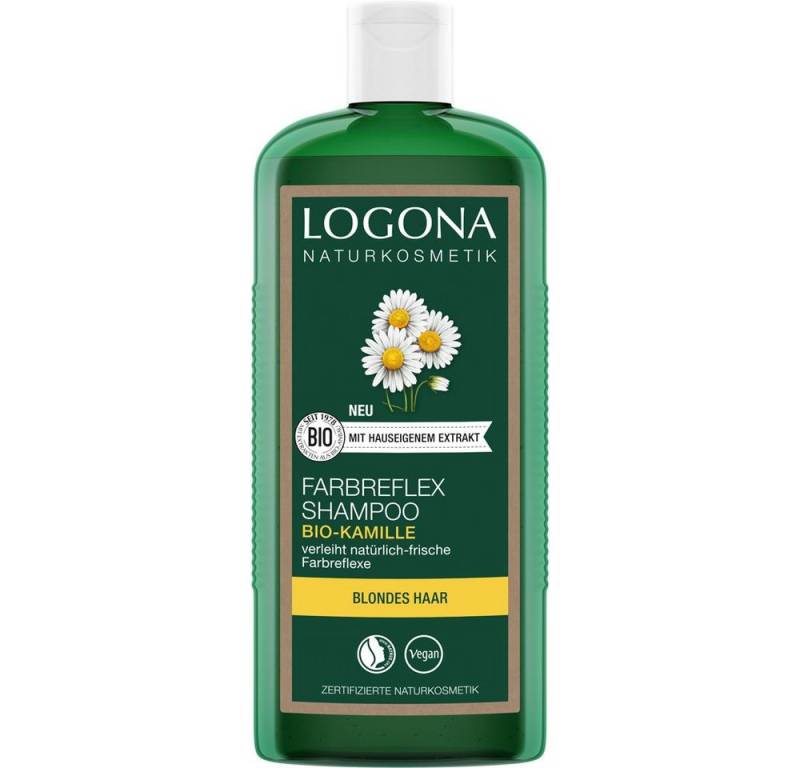LOGONA Haarshampoo Farbreflex Shampoo Blond Bio-Kamille, Blond, 250 ml von LOGONA