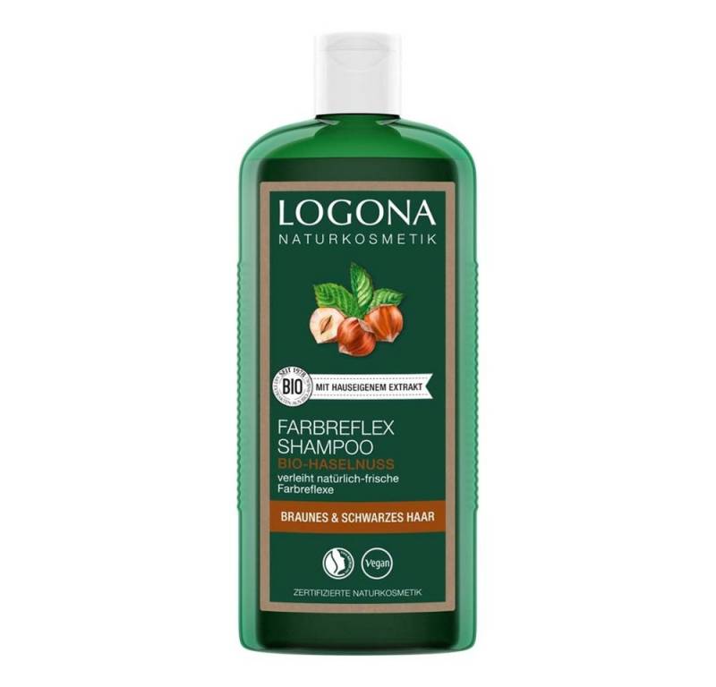 LOGONA Haarshampoo Haselnuss - Farbreflex Shampoo Braun-Schwarz 250ml von LOGONA