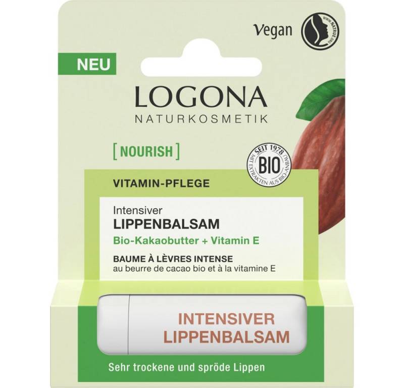LOGONA Lippenbalsam nourish INTENSIVER BIO-KAKAOBUTTER, 4.6 g von LOGONA