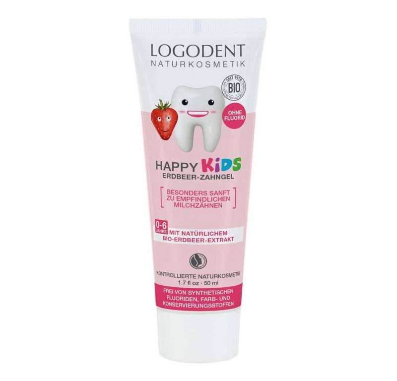 LOGONA Zahnpasta Kids Zahngel - Erdbeere 50ml 2er Pack von LOGONA