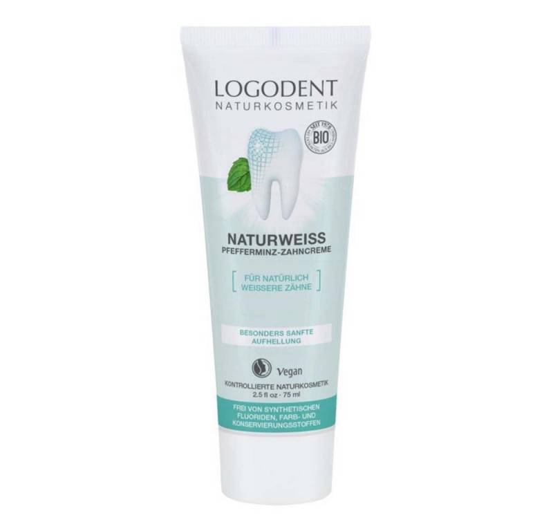 LOGONA Zahnpasta Zahncreme - Naturweiß 75ml 2er Pack von LOGONA