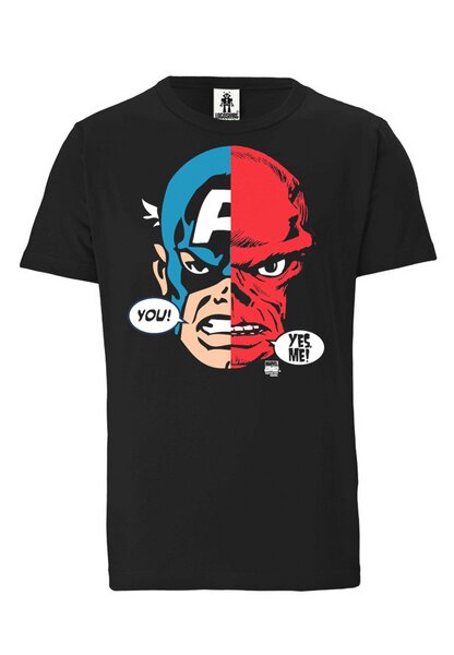 LOGOSH!RT LOGOSHIRT - Marvel - Captain America - Red Skull - Bio T-Shirt von LOGOSH!RT