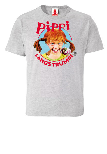 LOGOSH!RT LOGOSHIRT - Pippi Langstrumpf - Portrait - Bio T-Shirt - Kinder von LOGOSH!RT