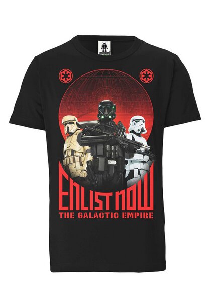 LOGOSH!RT LOGOSHIRT - Star Wars - Dart Vader - Enlist Now - Organic T-Shirt von LOGOSH!RT