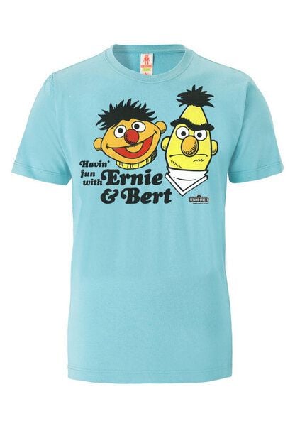 LOGOSH!RT Logoshirt® Sesamstrasse | Ernie & Bert | Havin Fun | 100% Organic Cotton | T-Shirt Print von LOGOSH!RT