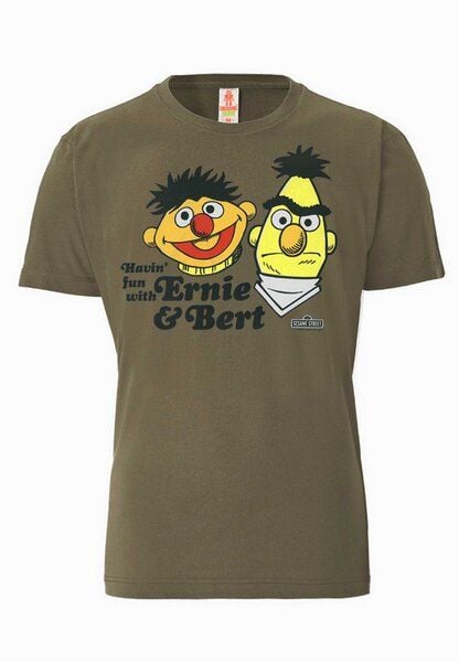 LOGOSH!RT Logoshirt® Sesamstrasse | Ernie & Bert | Havin Fun | 100% Organic Cotton | T-Shirt Print von LOGOSH!RT