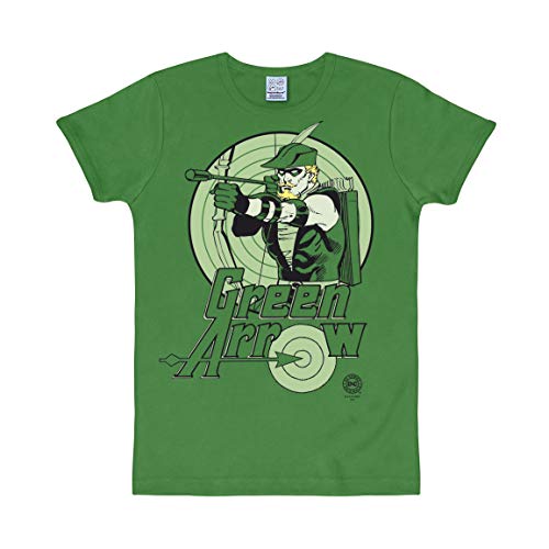Logoshirt® DC Comics I Green Arrow I T-Shirt Print I Damen & Herren I kurzärmlig I grün I Lizenziertes Originaldesign I Größe XXL von Logoshirt