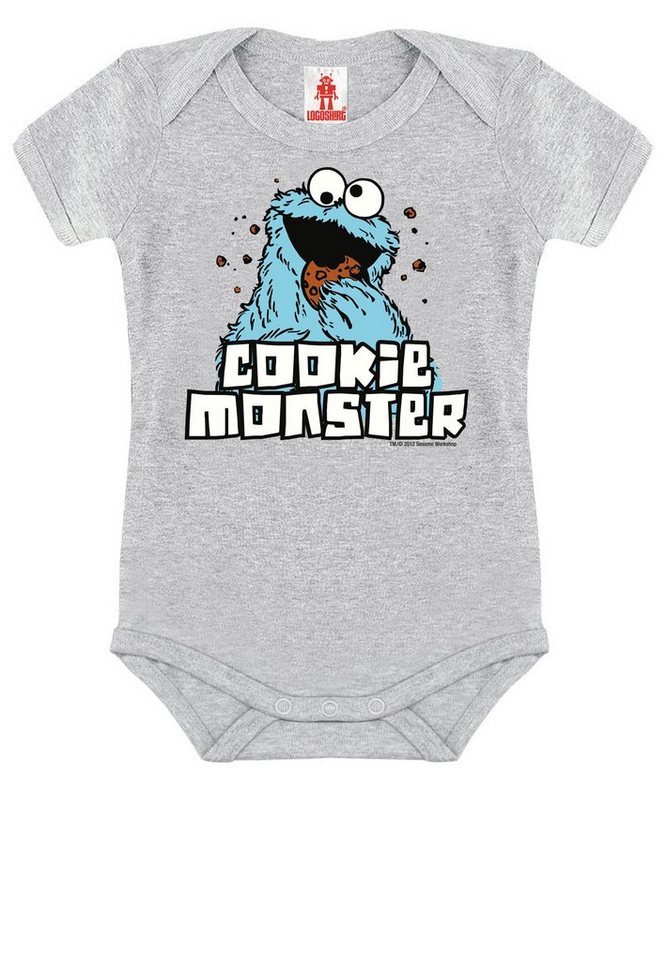 LOGOSHIRT Body Cookie Monster mit lizenziertem Print von LOGOSHIRT