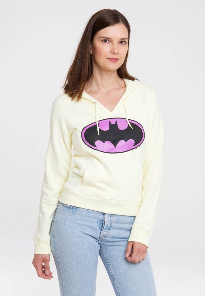 LOGOSHIRT Kapuzensweatshirt Batman-Logo mit lizenziertem Print von LOGOSHIRT