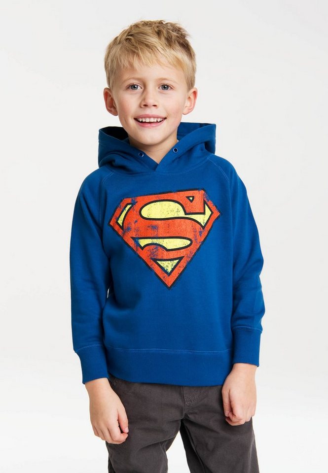 LOGOSHIRT Kapuzensweatshirt DC - Superman Logo mit Superman-Logo von LOGOSHIRT