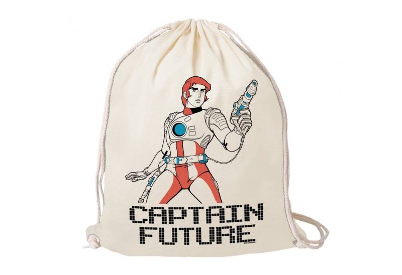 LOGOSHIRT Kulturbeutel Turnbeutel Captain Future, mit Wizard Of Science Captain Future-Print von LOGOSHIRT