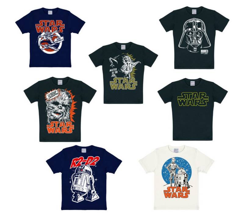 LOGOSHIRT Print-Shirt Kinder-T Shirt Star Wars - R2D2, Darth Vader etc. - viele Größen von LOGOSHIRT