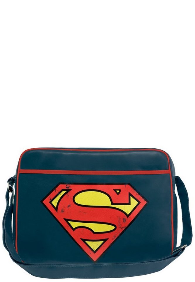 LOGOSHIRT Schultertasche Superman Logo, mit Superman Logo-Frontprint von LOGOSHIRT