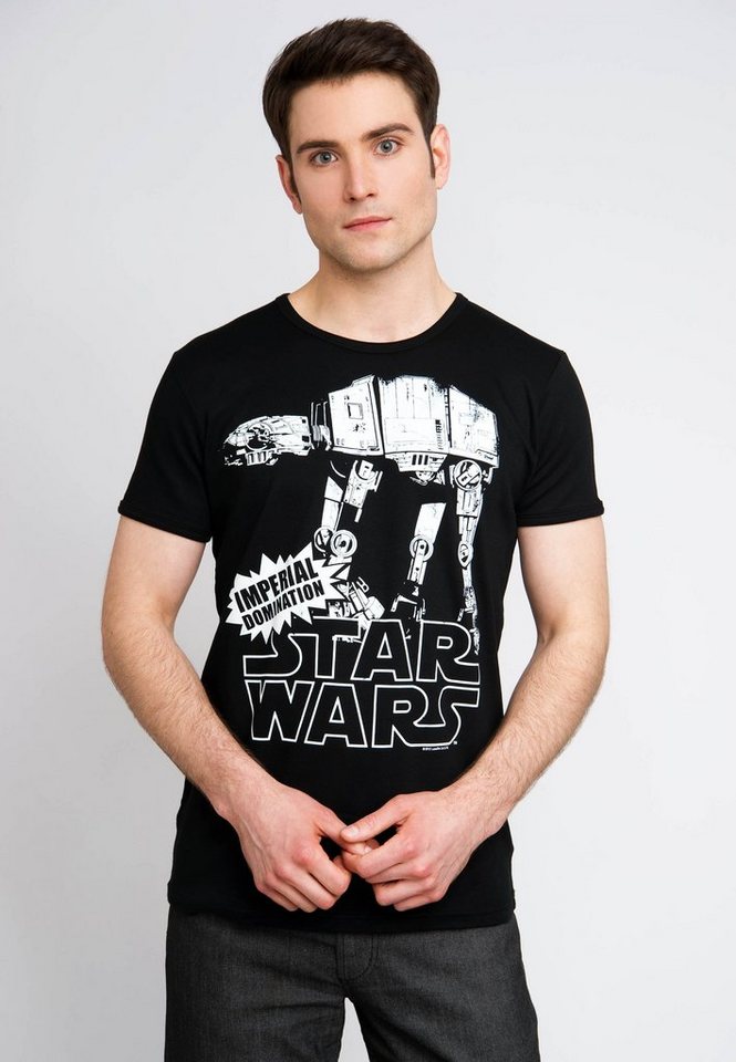 LOGOSHIRT T-Shirt AT-AT mit großem Star Wars-Aufdruck von LOGOSHIRT