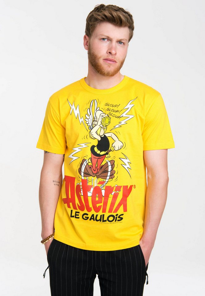 LOGOSHIRT T-Shirt Asterix - Der Gallier mit Retro-Print von LOGOSHIRT