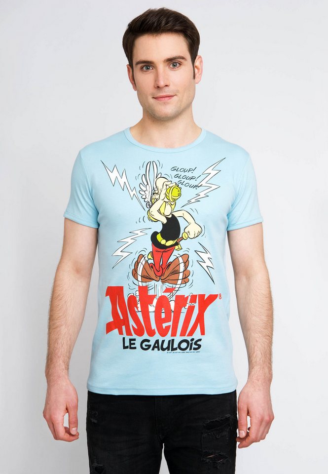 LOGOSHIRT T-Shirt Asterix Le Gaulois mit Asterix- und Zaubertrank-Print von LOGOSHIRT