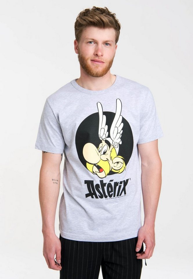 LOGOSHIRT T-Shirt Asterix - Portrait mit tollem Comic-Print von LOGOSHIRT