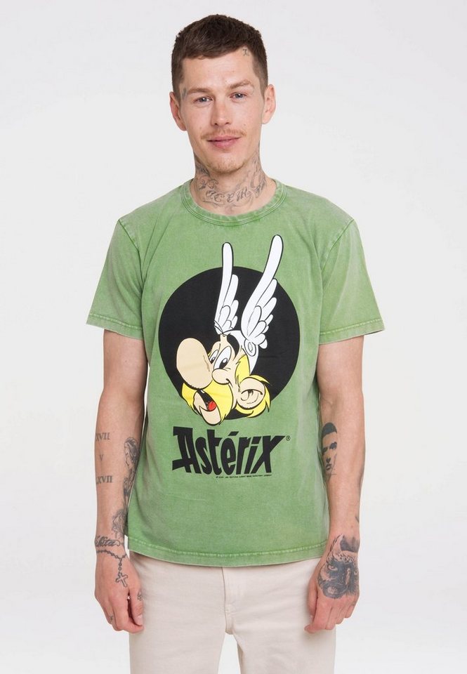 LOGOSHIRT T-Shirt Asterix der Gallier – Asterix mit lizenziertem Print von LOGOSHIRT