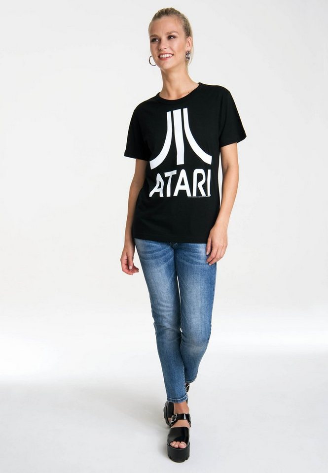 LOGOSHIRT T-Shirt Atari – Logo mit lizenziertem Originaldesign von LOGOSHIRT