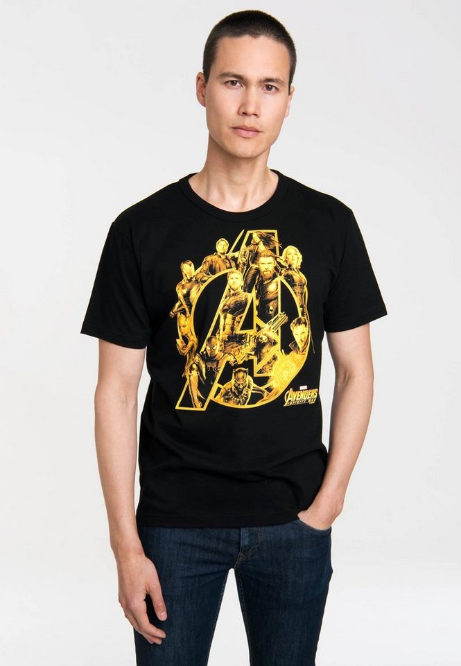 LOGOSHIRT T-Shirt Avengers Infinity War mit Front-Print von LOGOSHIRT