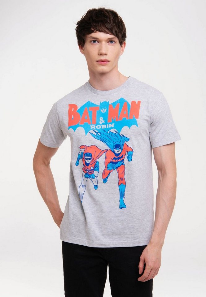 LOGOSHIRT T-Shirt BATMAN AND ROBIN mit coolem Frontprint von LOGOSHIRT