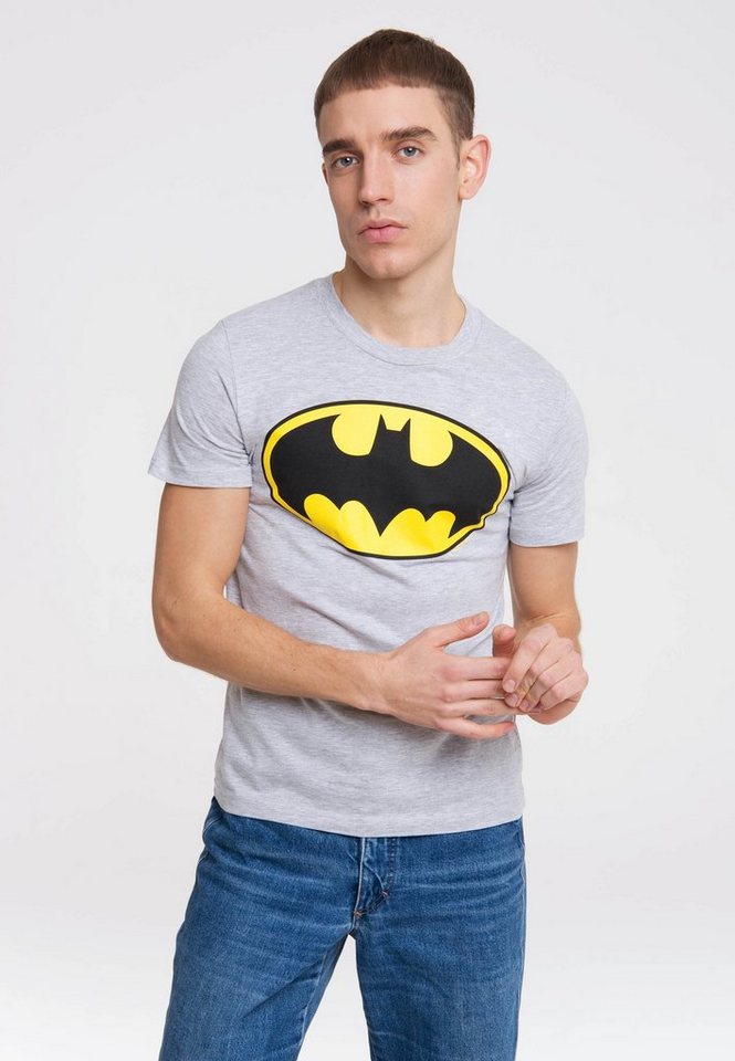 LOGOSHIRT T-Shirt BATMAN - LOGO mit coolem Superhelden-Logo von LOGOSHIRT