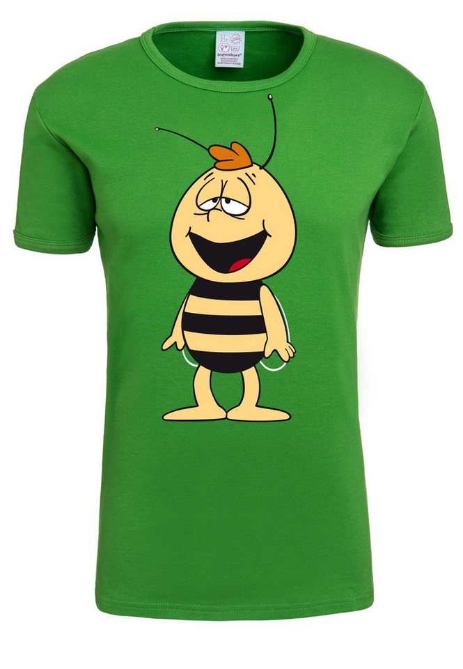 LOGOSHIRT T-Shirt Biene Maja Willi mit lustigem Frontprint von LOGOSHIRT
