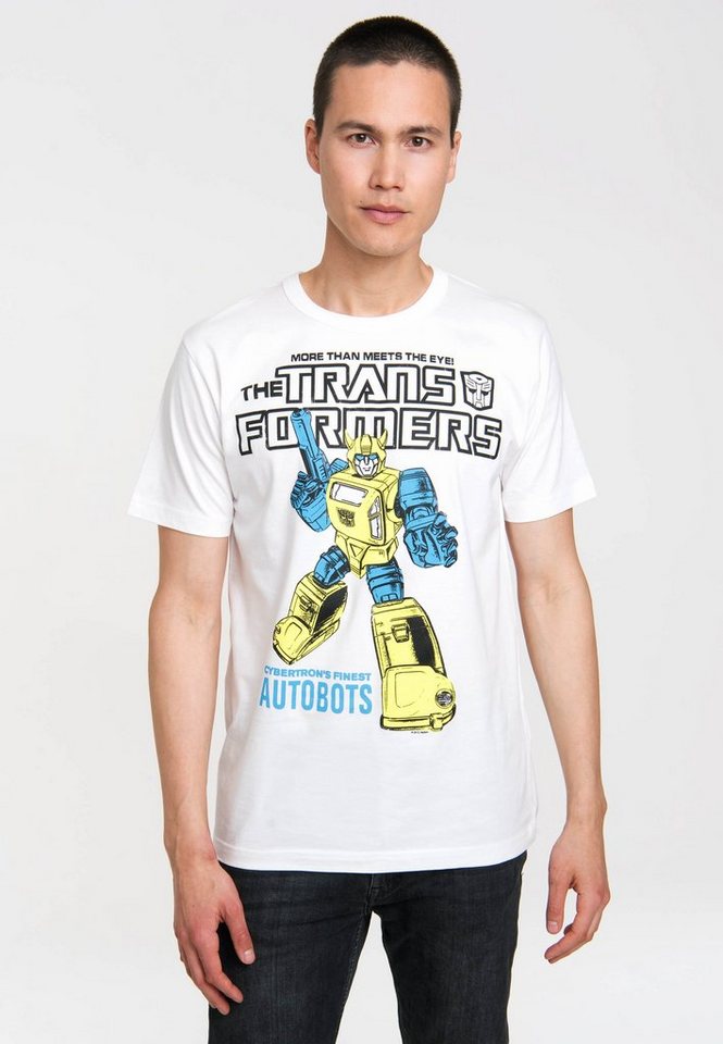 LOGOSHIRT T-Shirt Bumblebee - Transformers mit coolem Frontprint von LOGOSHIRT