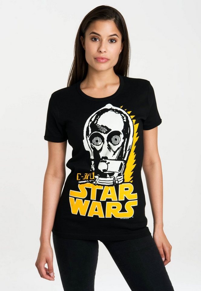 LOGOSHIRT T-Shirt C-3PO mit lizenziertem Originaldesign von LOGOSHIRT