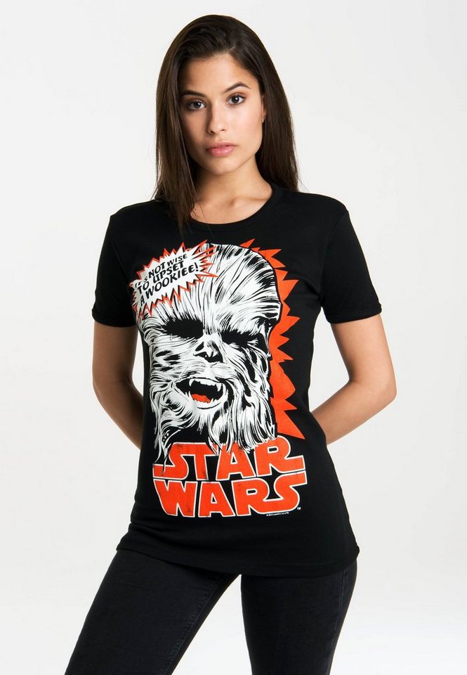LOGOSHIRT T-Shirt Chewbacca mit lizenziertem Originaldesign von LOGOSHIRT