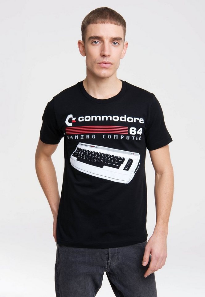 LOGOSHIRT T-Shirt Commodore 64 mit lizenziertem Originaldesign von LOGOSHIRT
