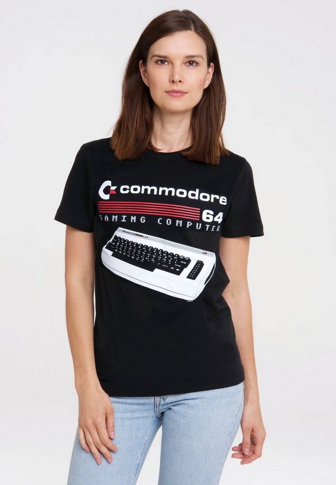 LOGOSHIRT T-Shirt Commodore - Gaming Computer mit coolem Print von LOGOSHIRT