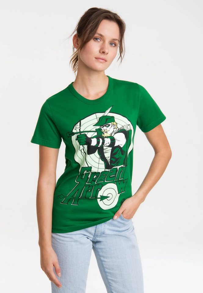 LOGOSHIRT T-Shirt DC Comics - Green Arrow mit lizenziertem Print von LOGOSHIRT