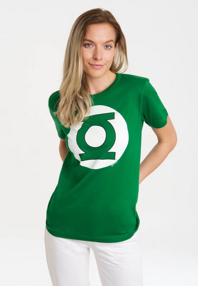 LOGOSHIRT T-Shirt DC Comics - Green Lantern Logo mit lizenziertem Print von LOGOSHIRT