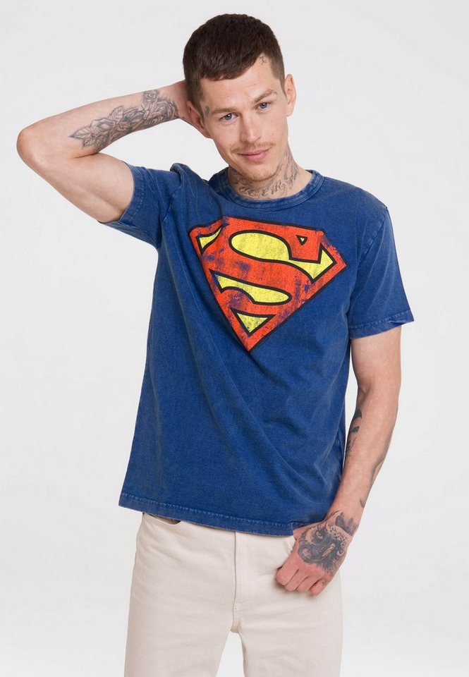 LOGOSHIRT T-Shirt DC Comics – Superman mit lizenziertem Print von LOGOSHIRT
