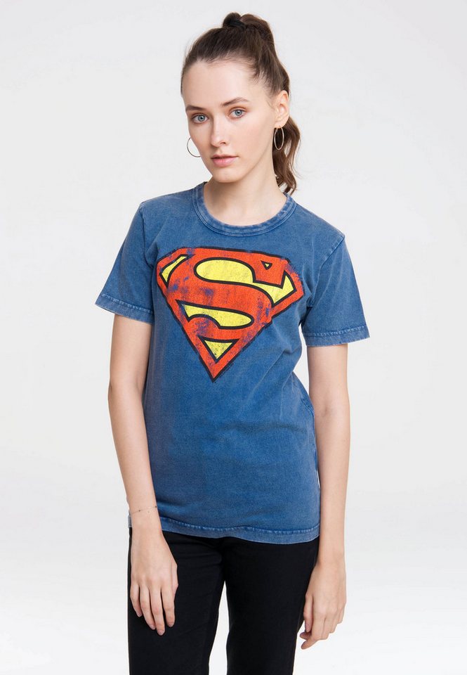 LOGOSHIRT T-Shirt DC Comics – Superman mit lizenziertem Print von LOGOSHIRT