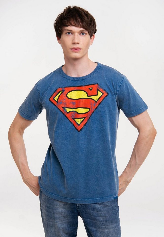LOGOSHIRT T-Shirt DC Comics – Superman mit lizenziertem Print von LOGOSHIRT