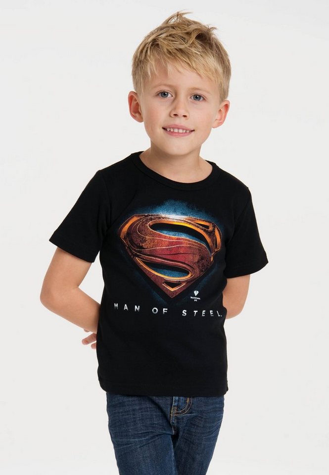 LOGOSHIRT T-Shirt DC Superman Man of Steel Print von LOGOSHIRT