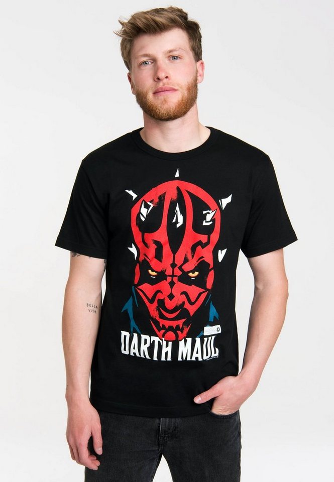 LOGOSHIRT T-Shirt Darth Maul - Krieg der Sterne mit Star Wars-Print von LOGOSHIRT