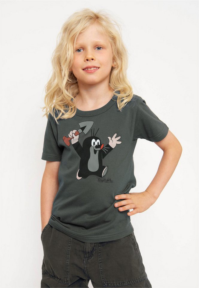 LOGOSHIRT T-Shirt Der kleine Maulwurf - Juhu mit buntem Print von LOGOSHIRT