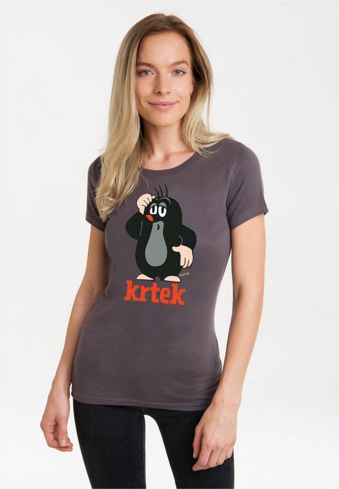 LOGOSHIRT T-Shirt Der kleine Maulwurf - Krtek mit coolem Maulwurf-Print von LOGOSHIRT